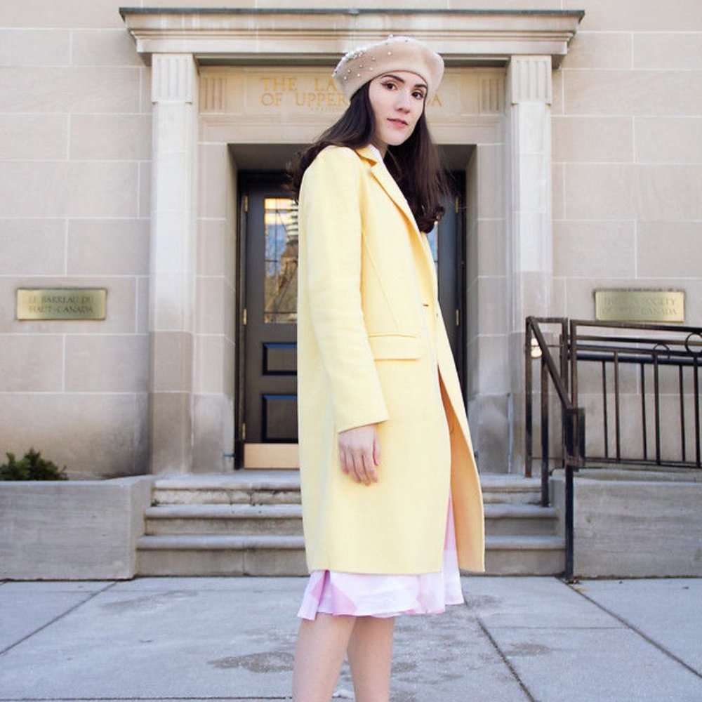 Zara Buttoned Wool Coat